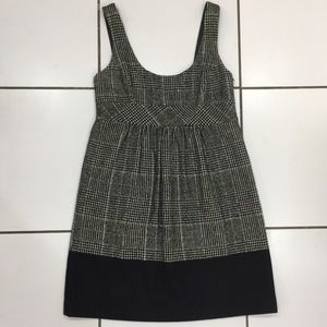 Zara Basic Glen Check Wool Dress